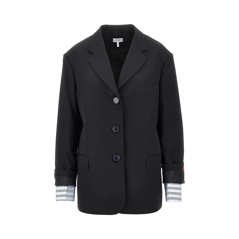 Loewe Single-breasted wool jacket with double cuffs