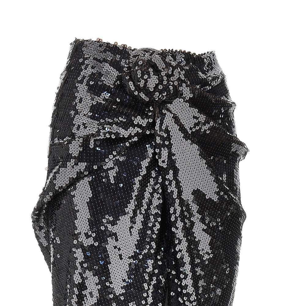 Rotate Sequinned midi skirt