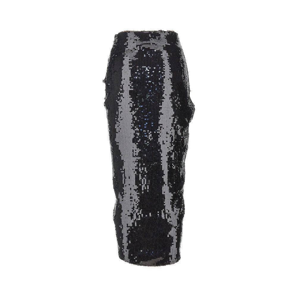 Rotate Sequinned midi skirt