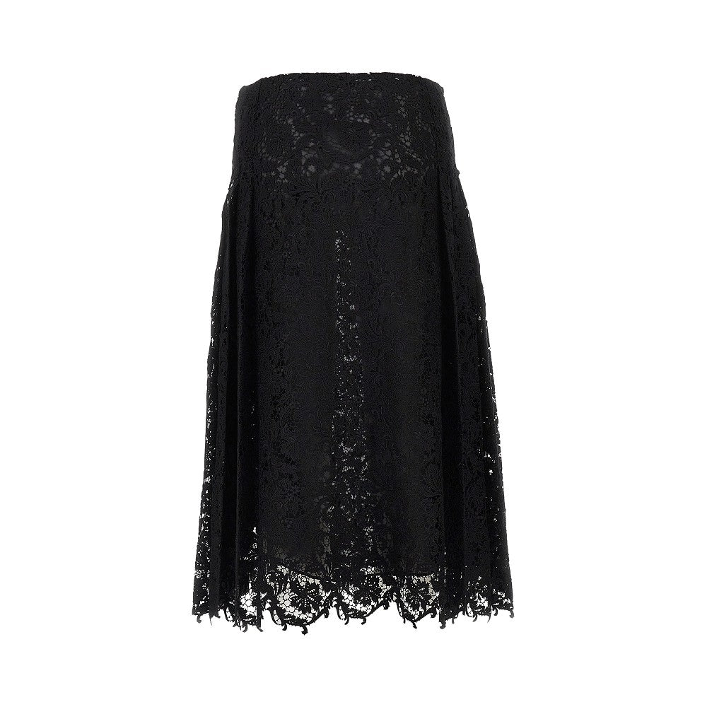 Fendi Macramè lace midi skirt