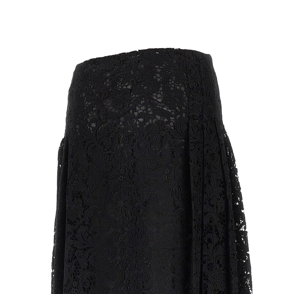 Fendi Macramè lace midi skirt