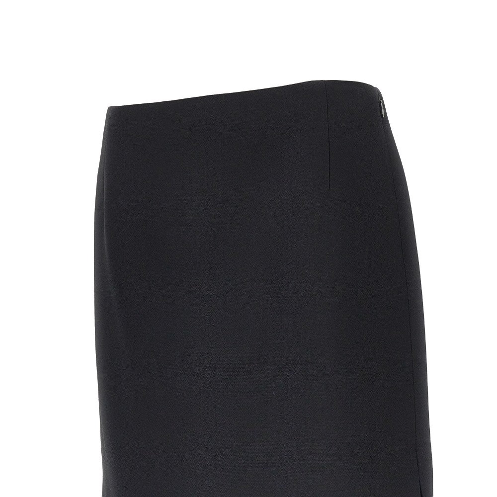 Fendi Grain de poudre wool and silk midi skirt