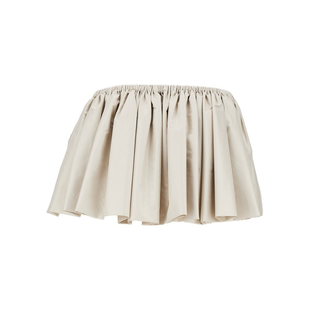 Miu Miu Tec pongé mini skirt