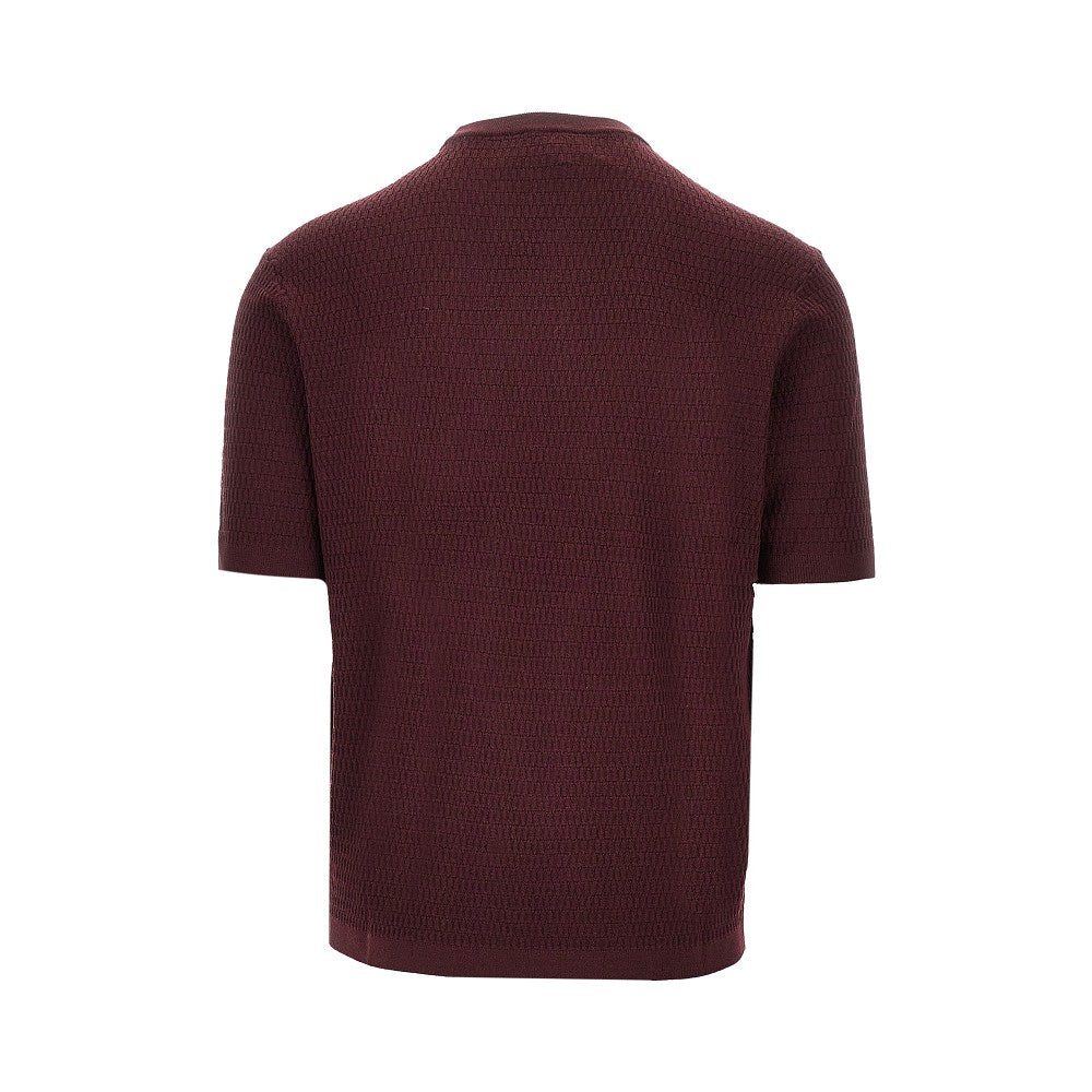 Emporio Armani Virgin wool knitted T-shirt