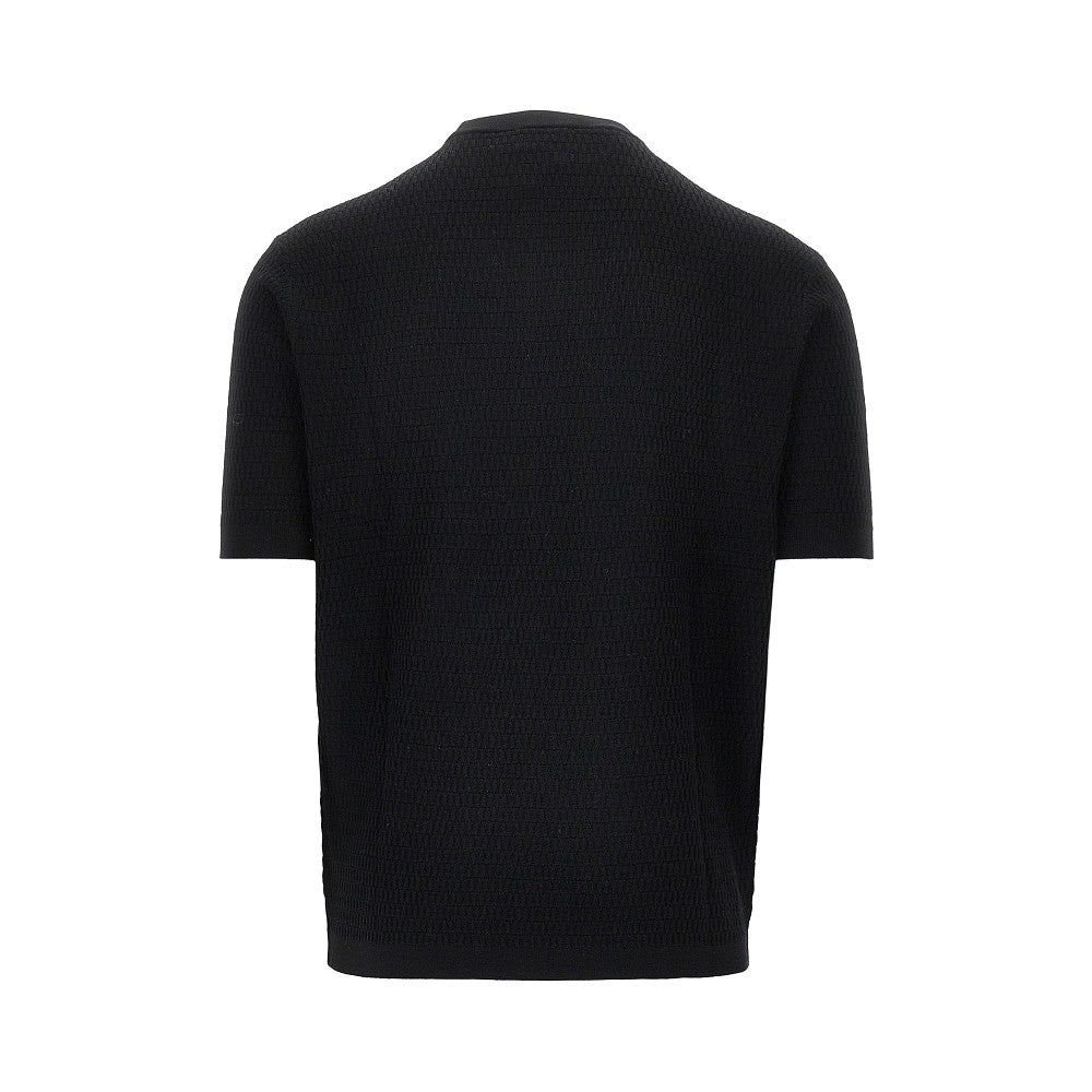 Emporio Armani Virgin wool knitted T-shirt