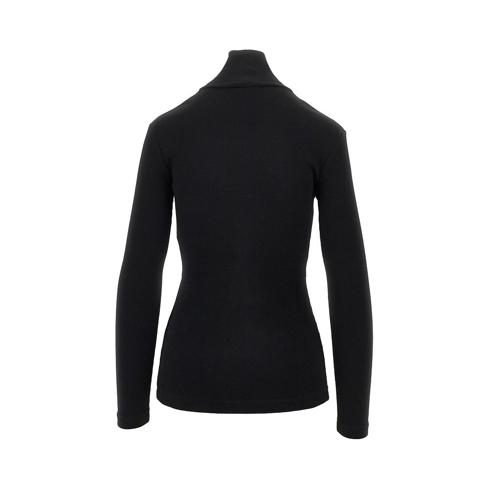 Max Mara Wool jersey turtleneck top