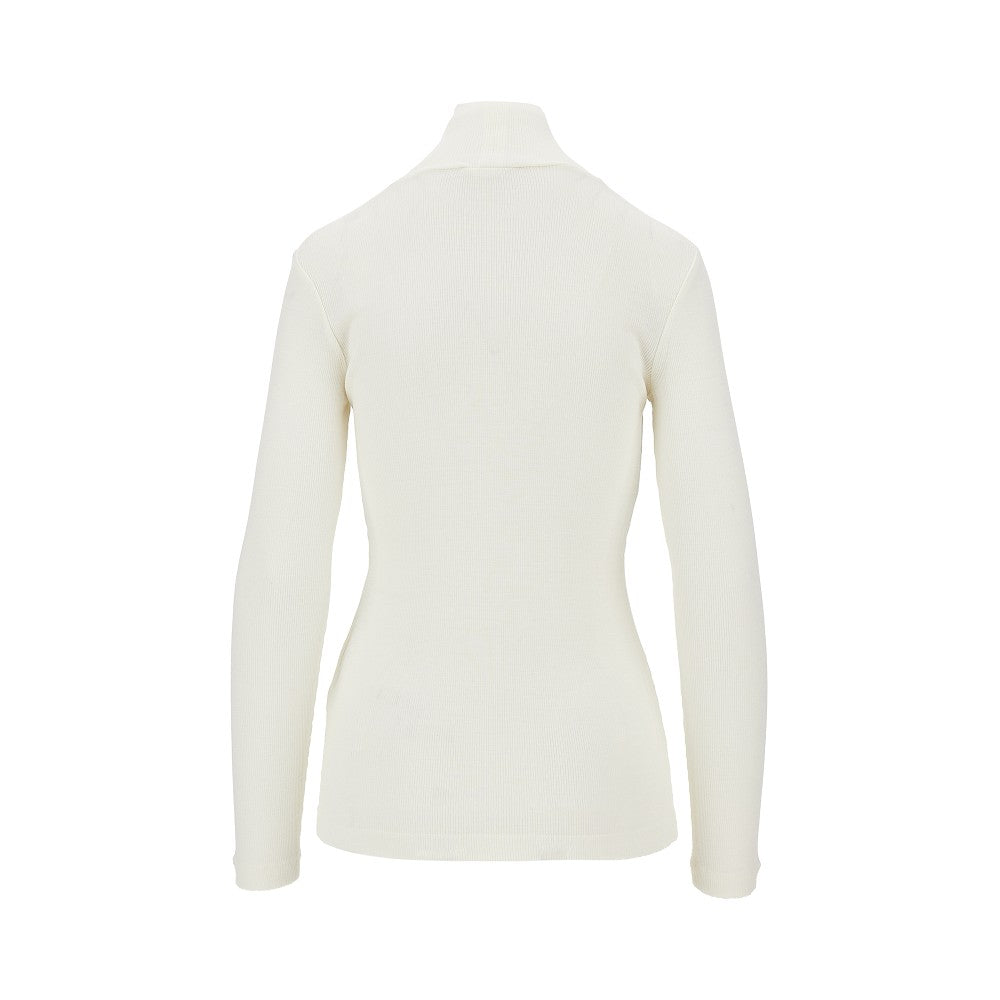 Max Mara Wool jersey turtleneck top