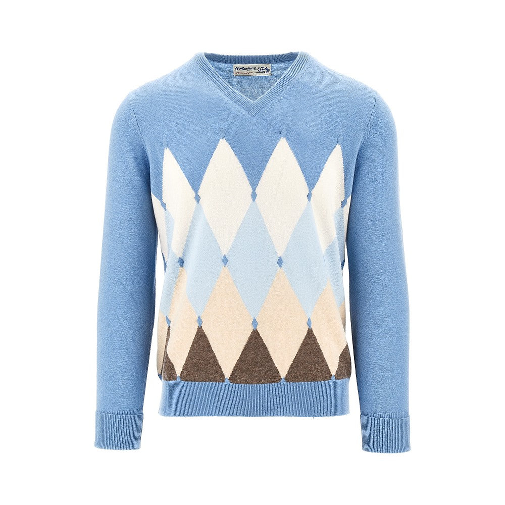 Ballantyne Lozenge cashmere sweater
