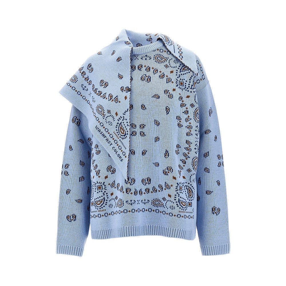 Alanui Sweater with Bandana jacquard motif