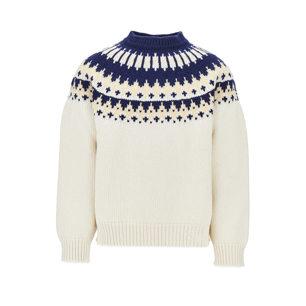 Dsquared2 Jacquard motif wool sweater