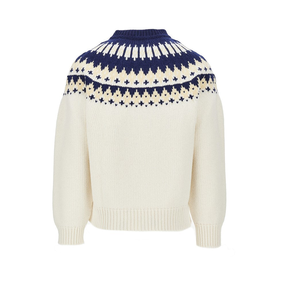 Dsquared2 Jacquard motif wool sweater