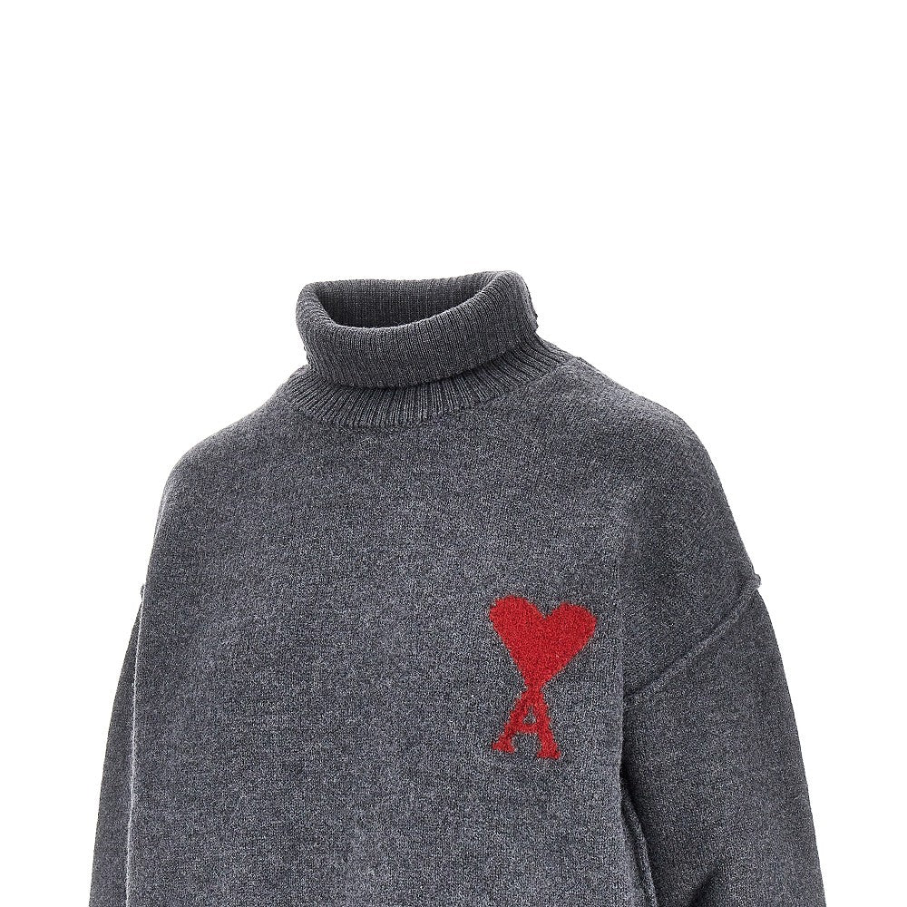 Ami Paris 'Ami de Coeur' turtleneck sweater