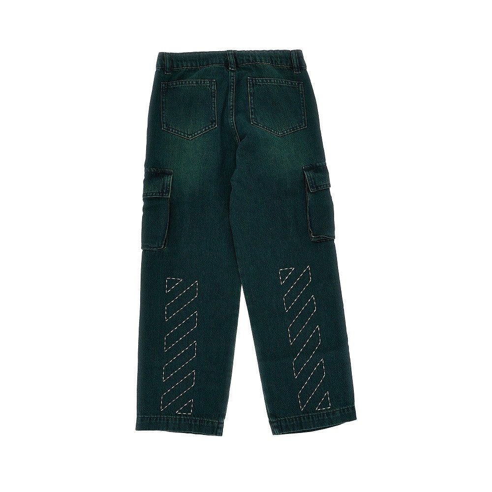 Off-White 'Diag Stitch' denim cargo pants