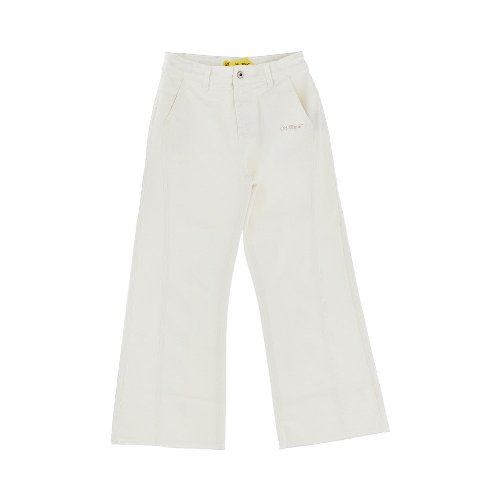 Off-White Diag print flared jeans