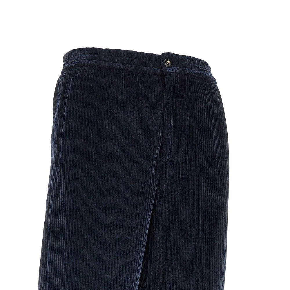 Emporio Armani Ribbed chenille pants
