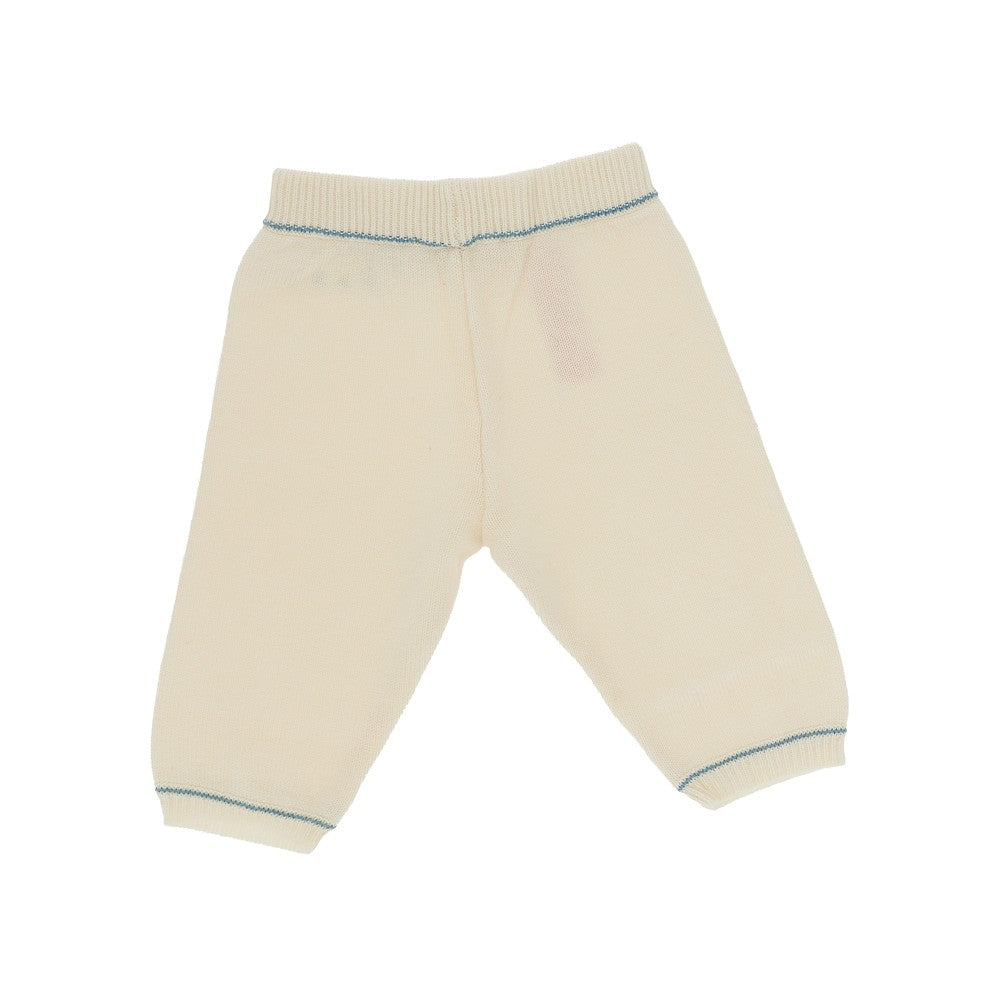 Marni Logo embroidery knitted pants