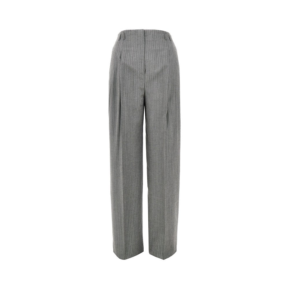 Alberta Ferretti Pinstriped wide pants with darts