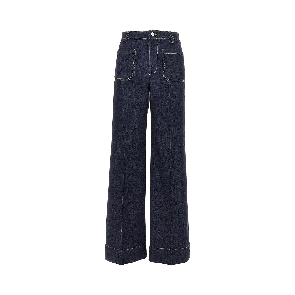 Victoria Beckham 'Alina' wide leg jeans
