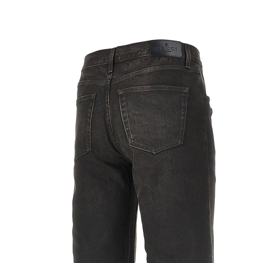 Gucci Flared jeans with Horsebit details