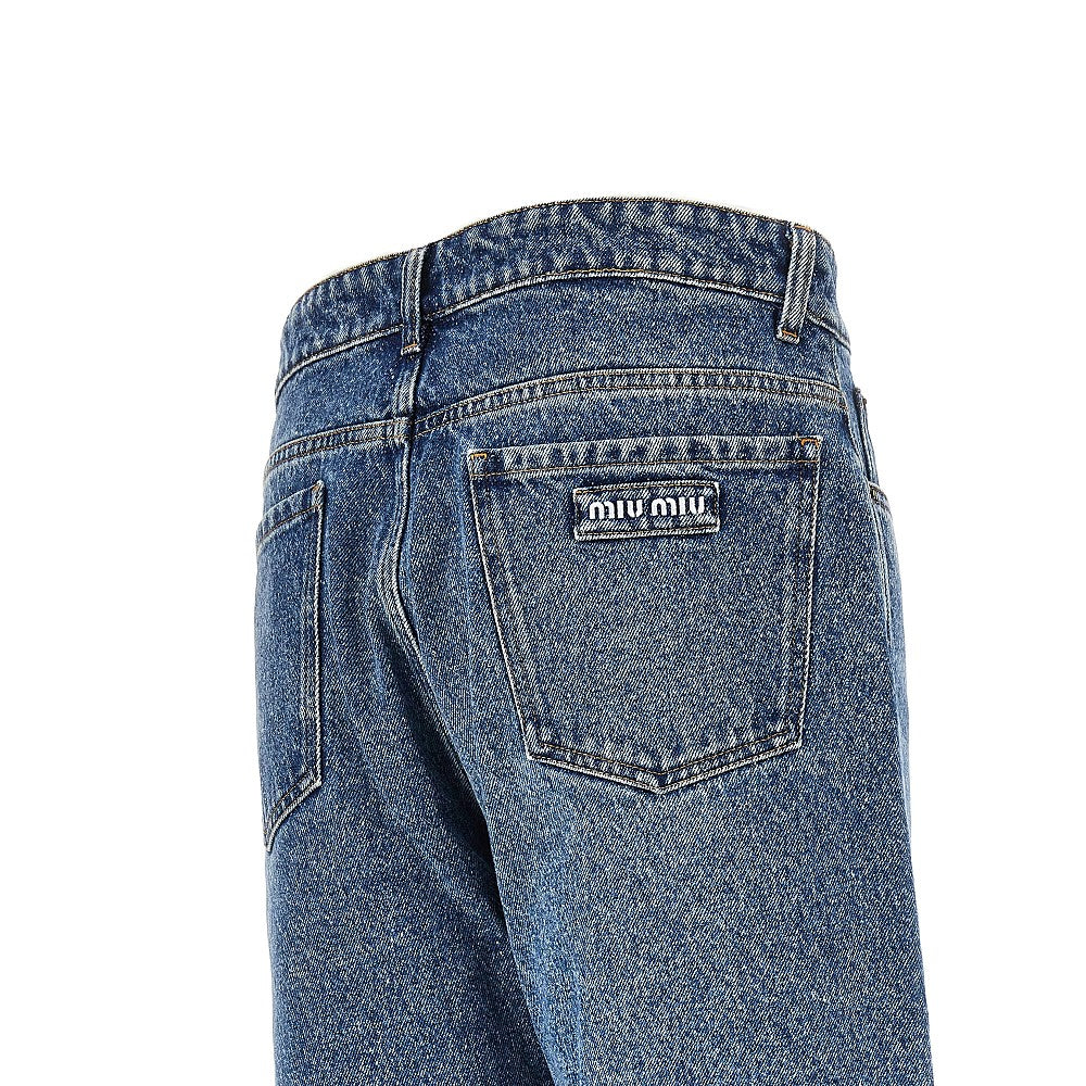 Miu Miu Straight leg five-pocket jeans