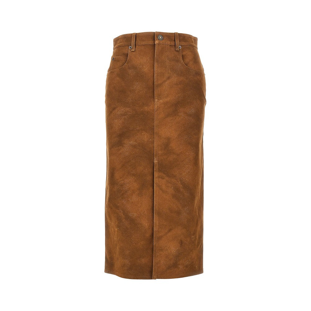 Marant Étoile 'Bisane' faux leather skirt