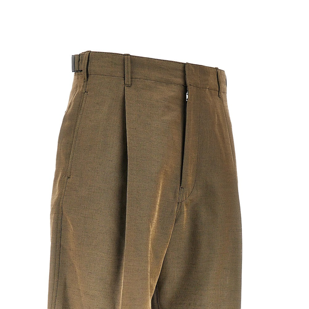 Lemaire Wool and mohair tailored pants with pleat