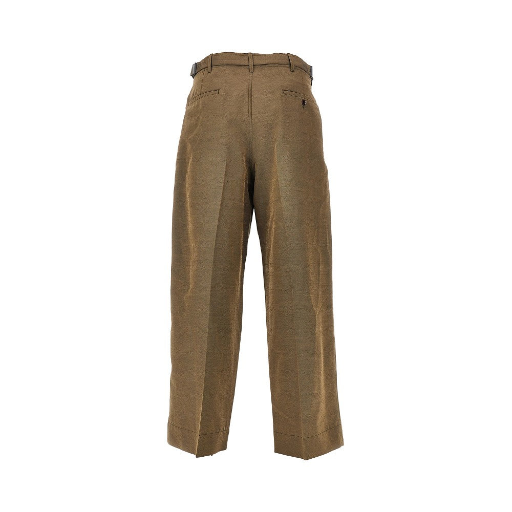Lemaire Wool and mohair tailored pants with pleat