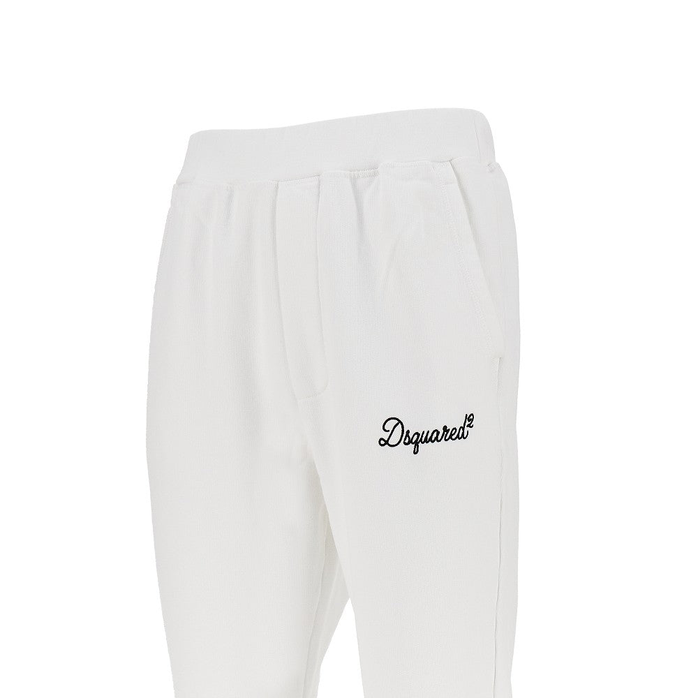 Dsquared2 Cotton sweatpants with logo embroidery