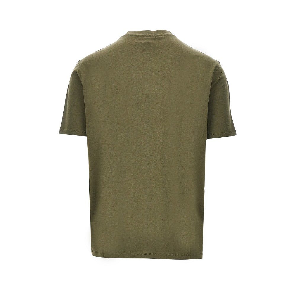 Emporio Armani Lyocell-blend jersey T-shirt with logo print