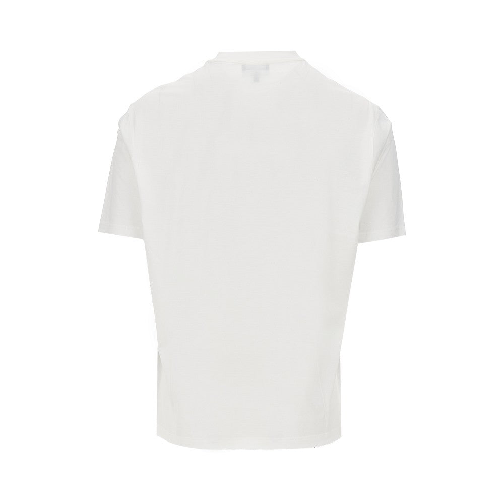 Emporio Armani Lyocell and cotton blend T-shirt with logo