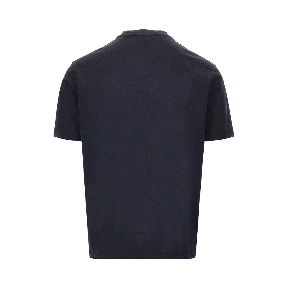 Emporio Armani Lyocell and cotton blend T-shirt with logo