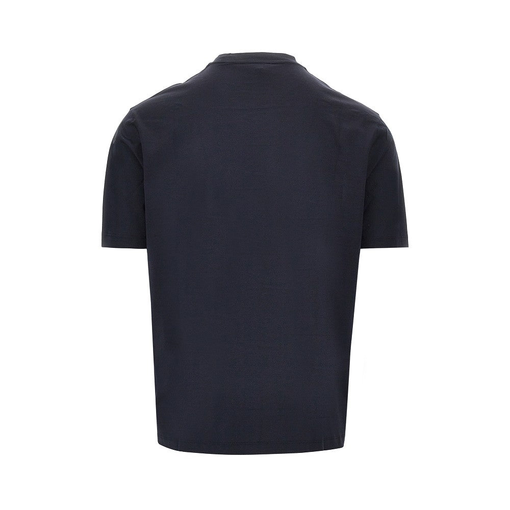 Emporio Armani Lyocell and cotton blend T-shirt with logo