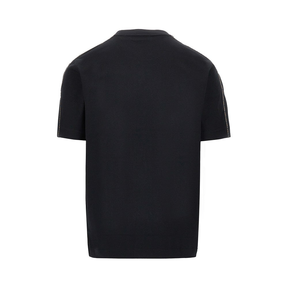 Burberry T-shirt con profili Check