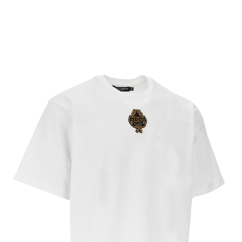Dolce & Gabbana Embroidered patch Boxy T-shirt