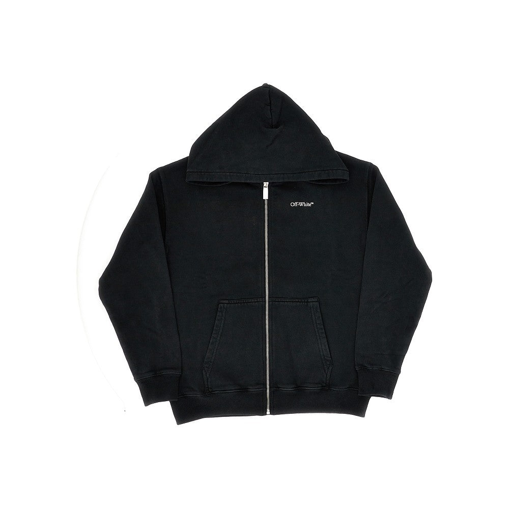 Off-White Arrow print full-zip hoodie