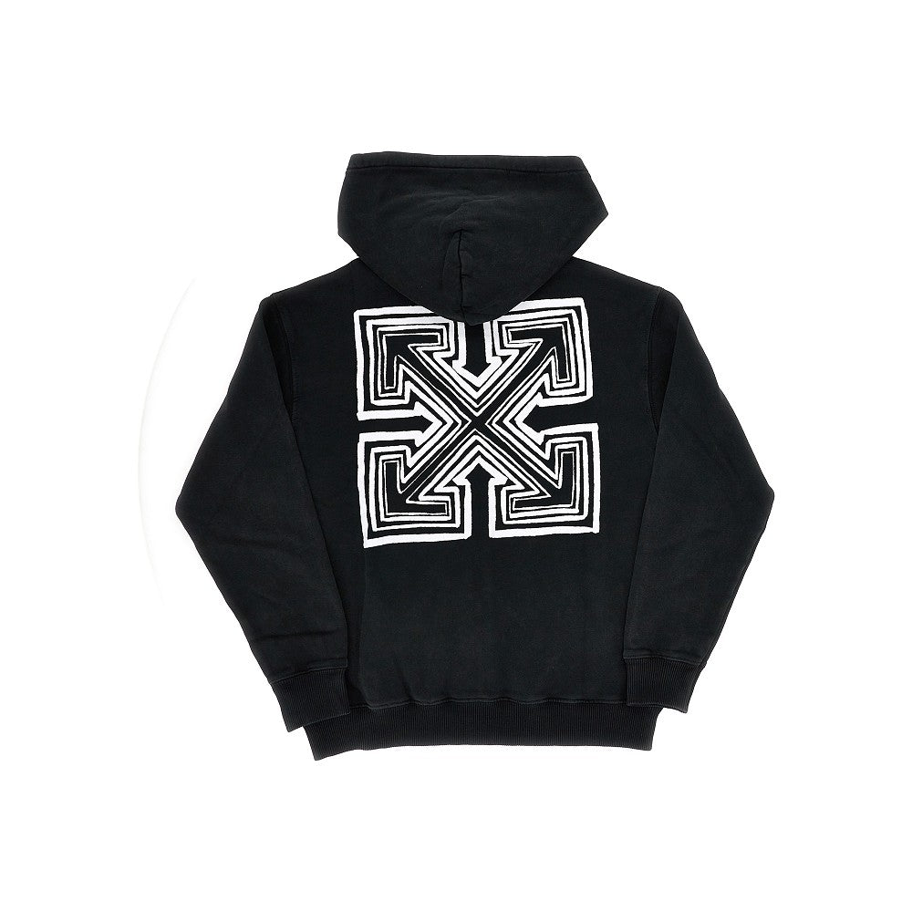 Off-White Arrow print full-zip hoodie