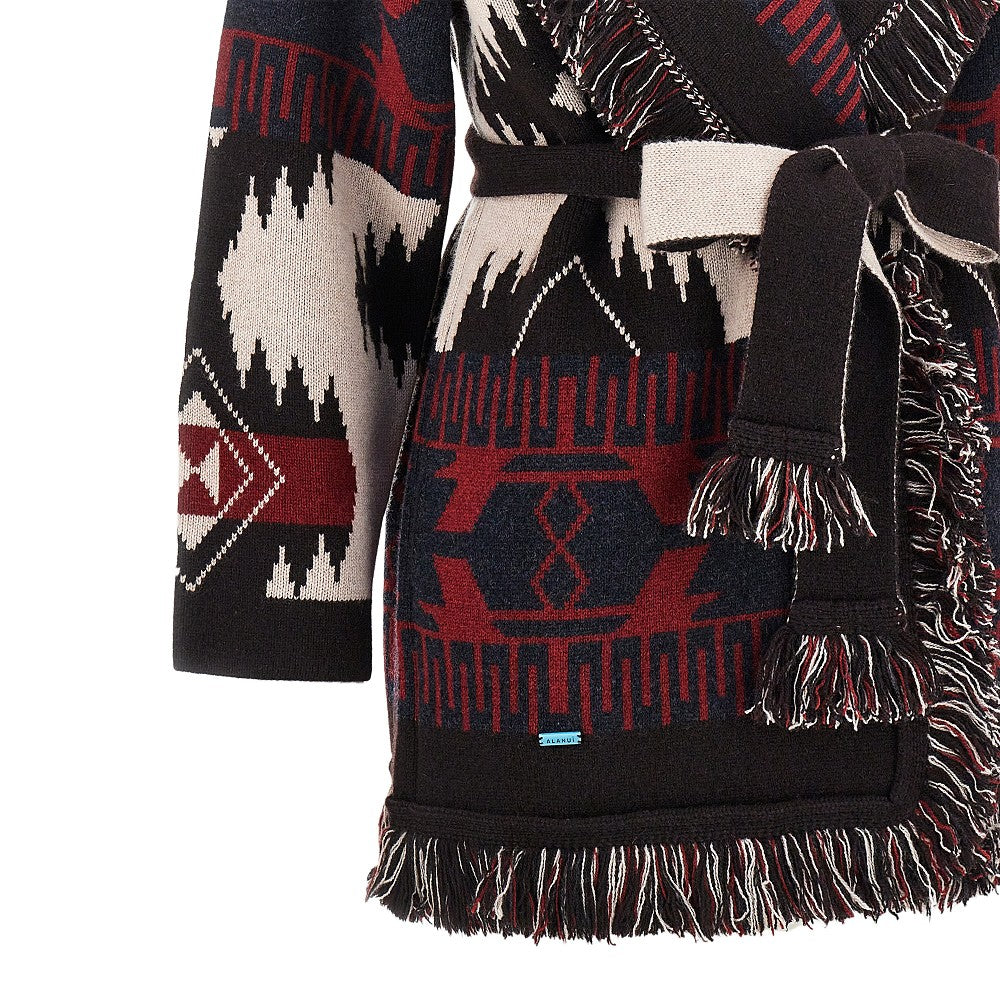 Alanui Icon jacquard wool cardigan