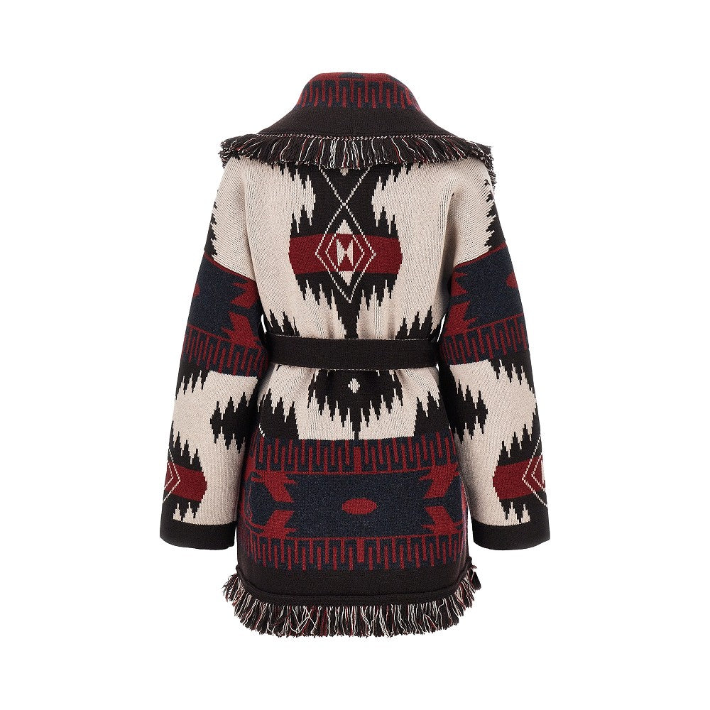 Alanui Icon jacquard wool cardigan