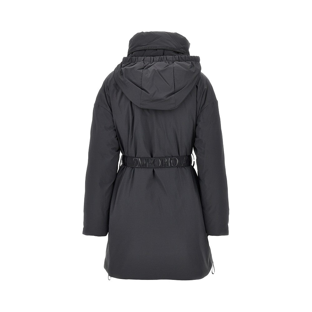 Emporio Armani Down parka coat with belt