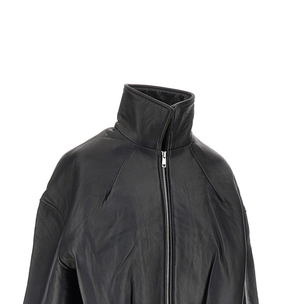 Rotate Leather Boxy jacket