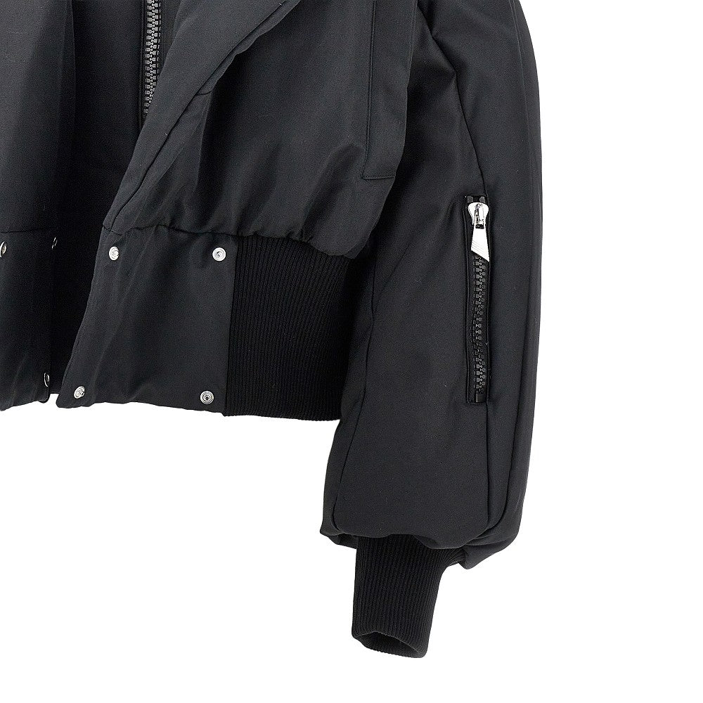 The Attico Cotton-blend padded bomber jacket