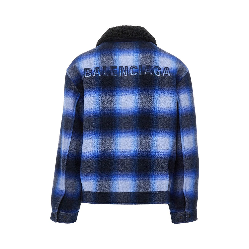 Balenciaga Check flannel jacket
