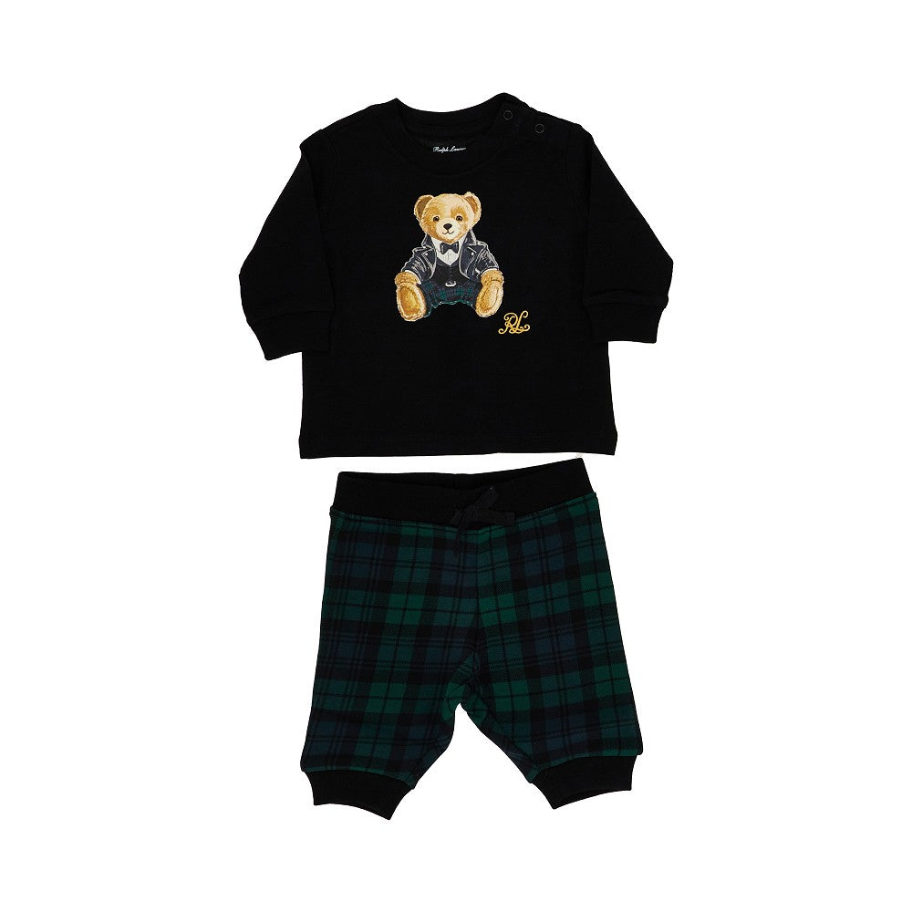 Ralph Lauren Polo Bear print cotton set
