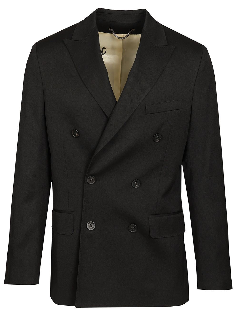 Golden Goose Double-Breasted Gabardine Blazer - Black