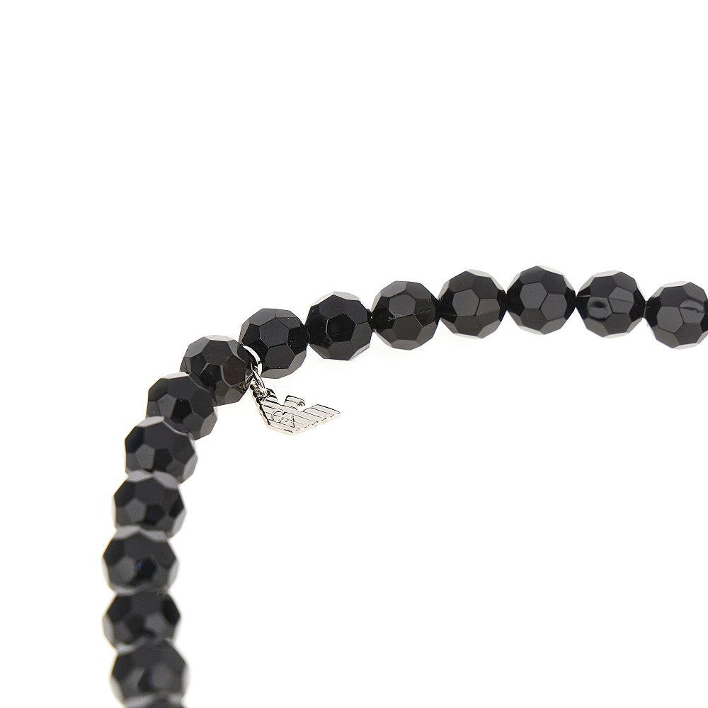 Emporio Armani Multifaceted beads long necklace