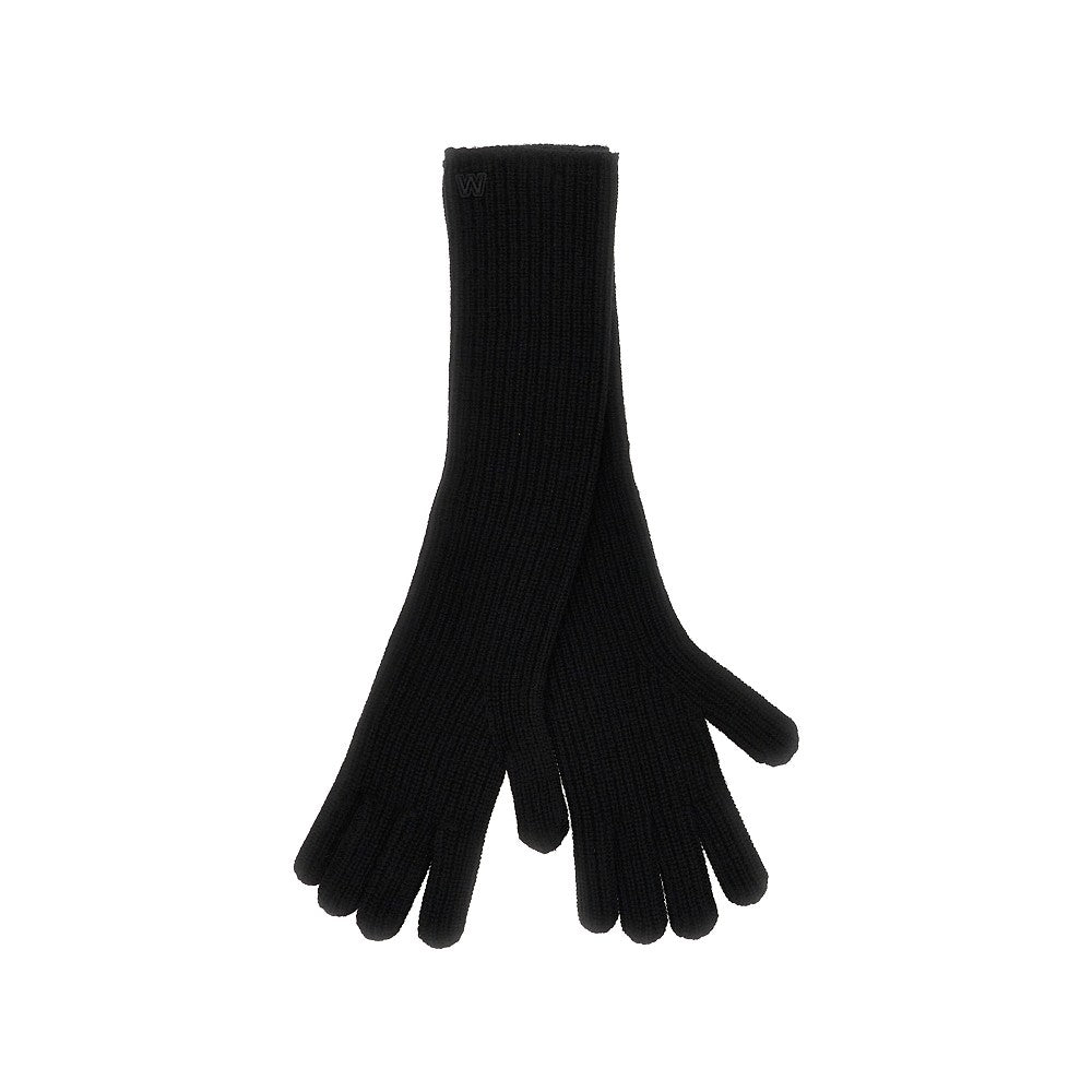 Weekend Max Mara Long cashmere gloves with embroidery