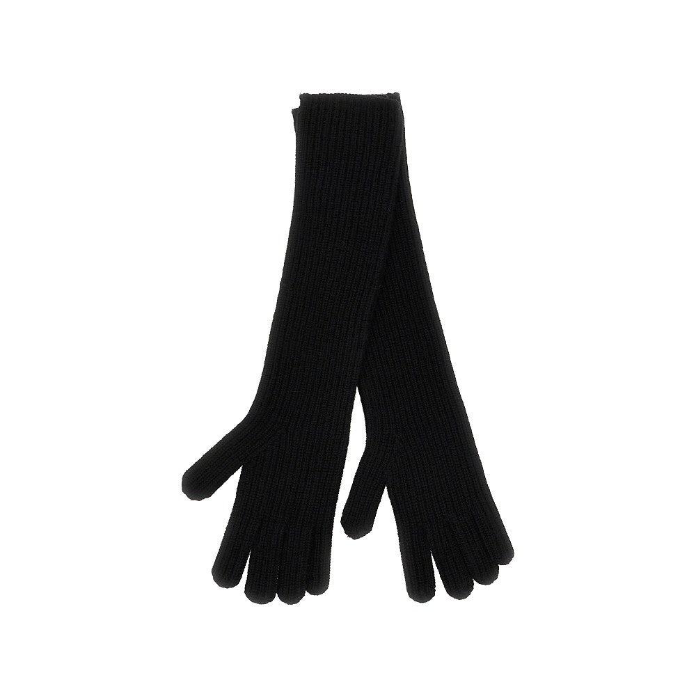Weekend Max Mara Long cashmere gloves with embroidery