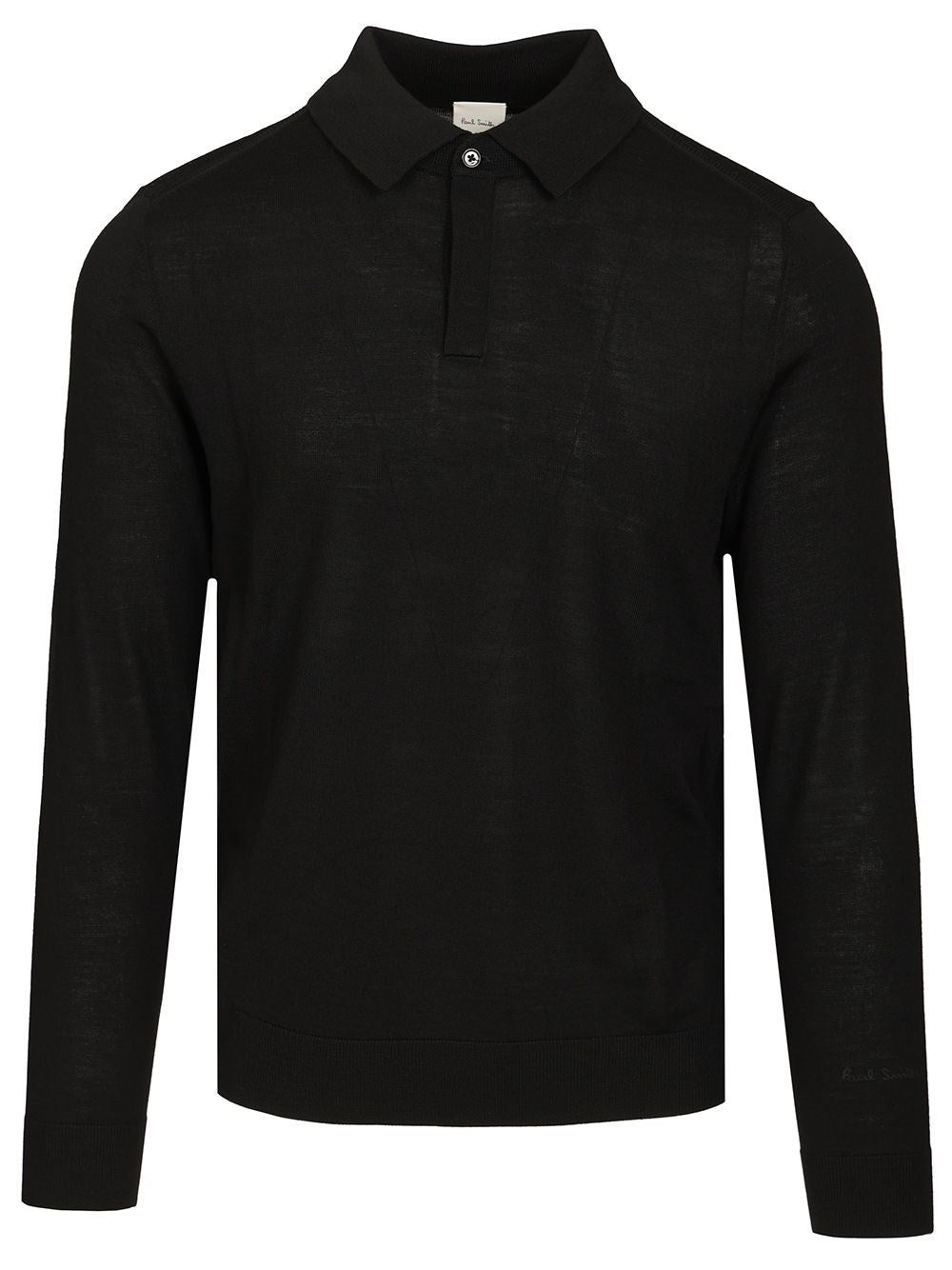 Paul Smith Long Sleeve Polo Shirt - Black