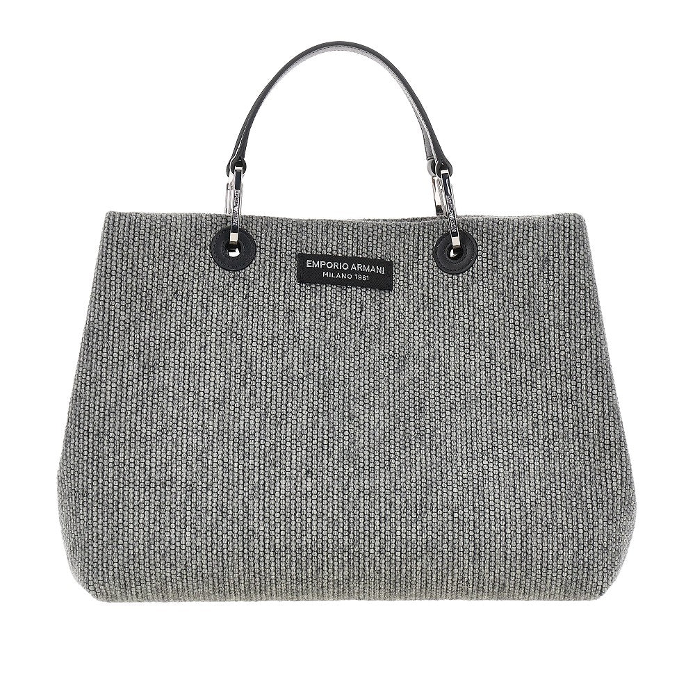 Emporio Armani Wool-blend medium shopping bag