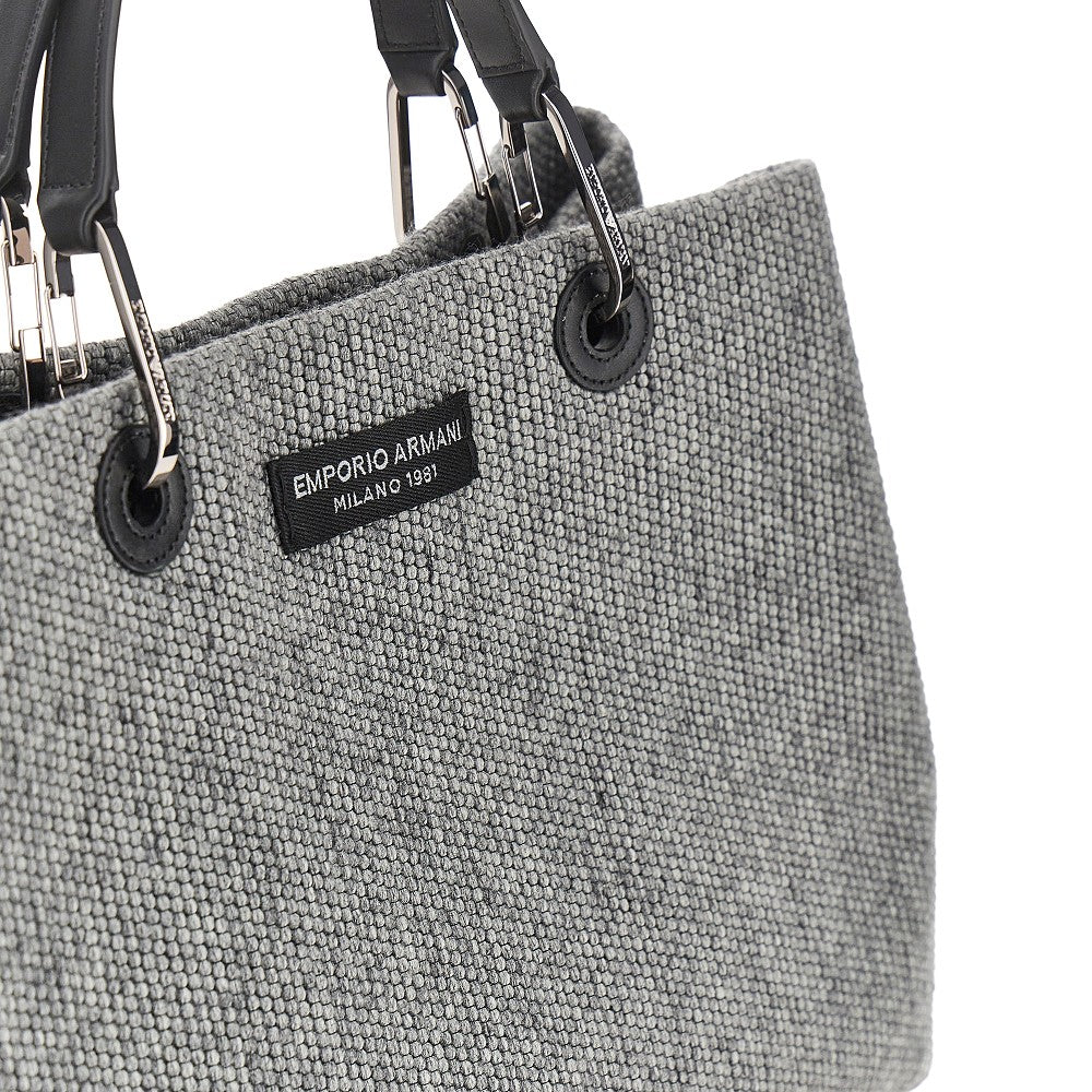 Emporio Armani Wool-blend medium shopping bag